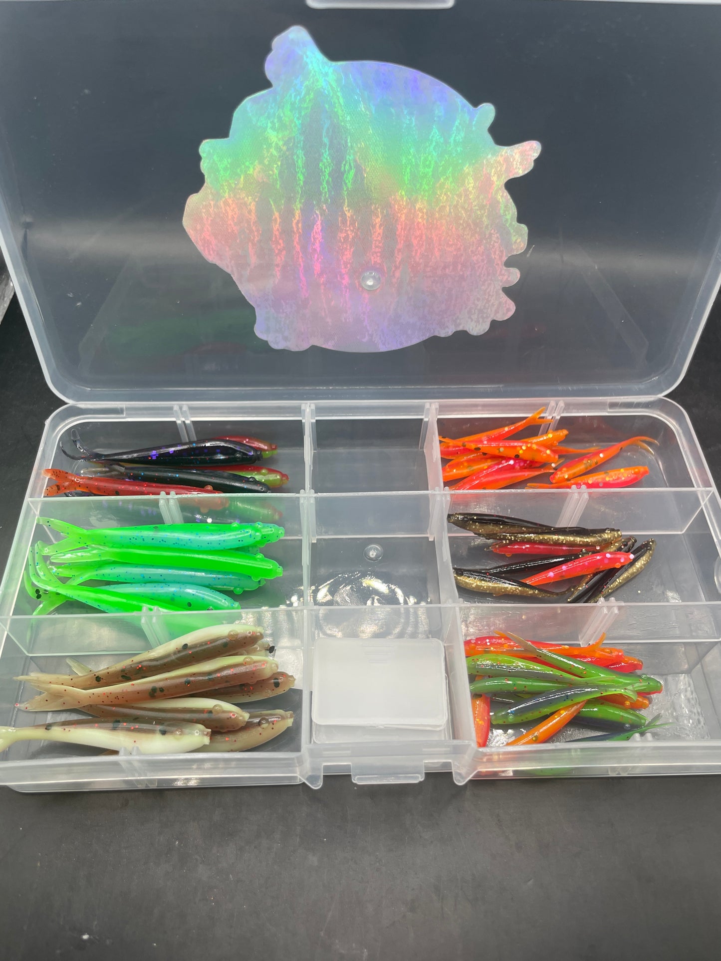 assortment of 2" and 1.5" minnows