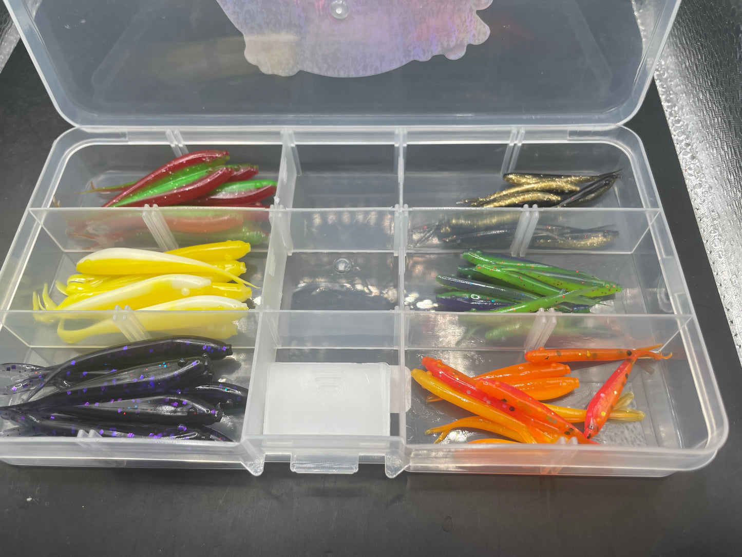 assortment of 2" and 1.5" minnows