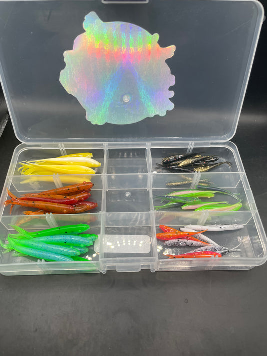 assortment of 2" and 1.5" minnows